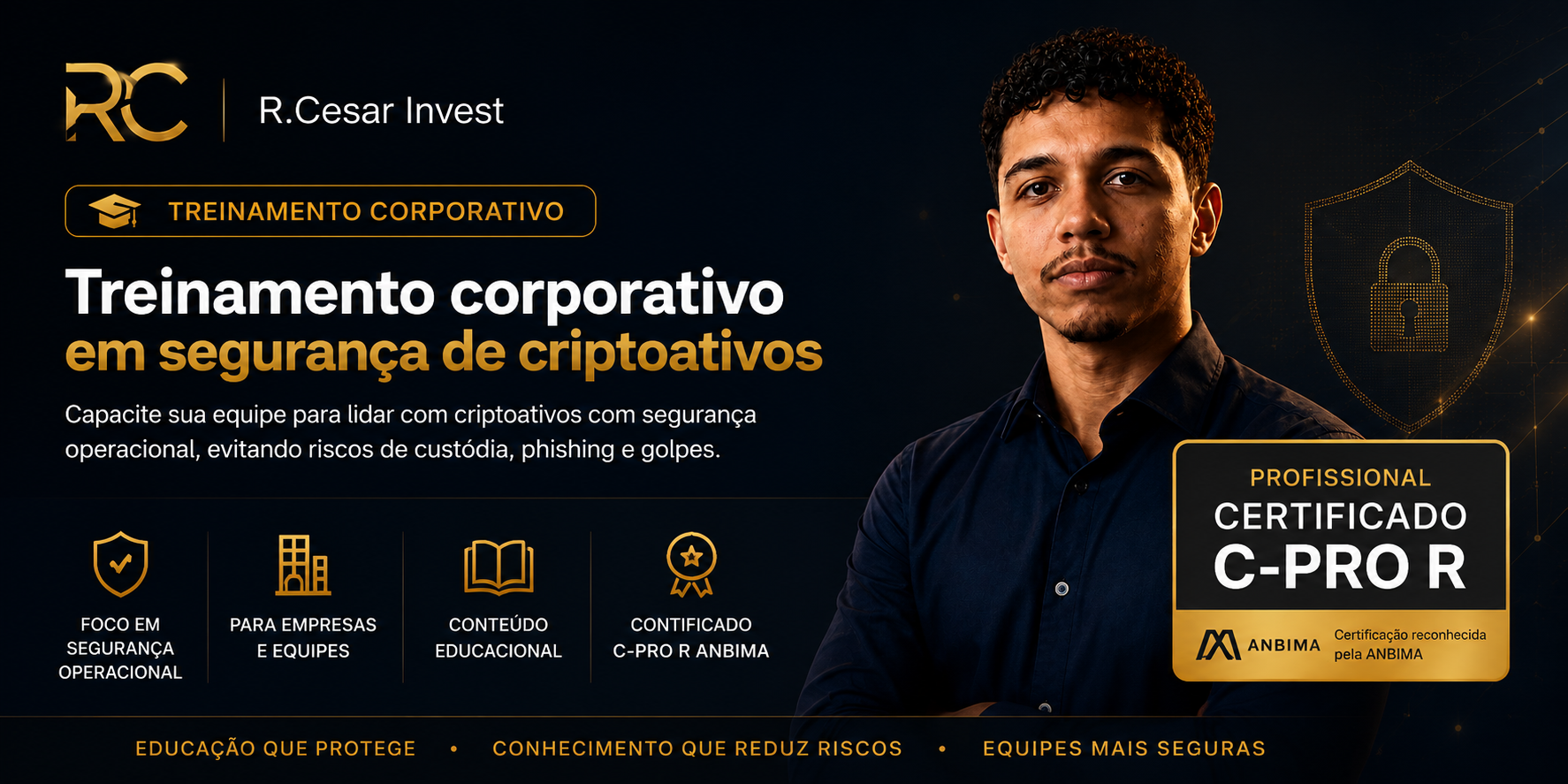 Ricardo César — C-Pro R ANBIMA, especialista em criptomoedas